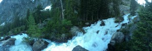 Waterfall in Grand Teton