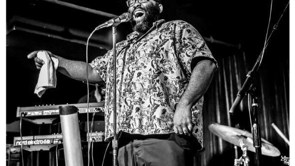 A musician on stage